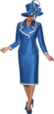 GMI 9872 royal blue skirt suit