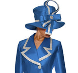 GMI 9872h royal blue brim hat