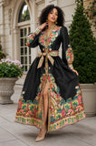 Garden Print Maxi Dress