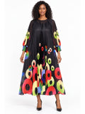 Giovanna DP2466 black pleated dress