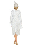 Giovanna G1325 silver skirt suit