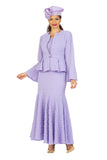 Giovanna 0943 lilac skirt suit