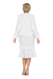 Giovanna 0957 white skirt suit