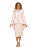 Giovanna G1329 pale pink skirt suit