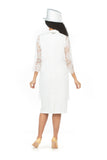 Giovanna D1565 white jacket dress