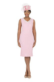 Giovanna D1565 pink sleeveless dress