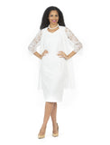 Giovanna D1565 white jacket dress