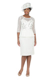 Giovanna D1566 off white shift dress