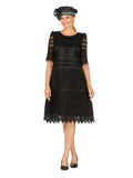 Giovanna D1569 black lace dress