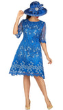 Giovanna D1570 royal blue lace dress