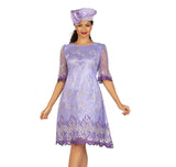 Giovanna D1570 purple lace dress