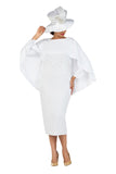 Giovanna D1590 white scuba dress