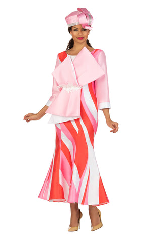 Giovanna D1592 hot pink maxi dress