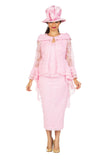 Giovanna D1627 pink skirt suit