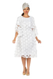 Giovanna D1650 white petal dress