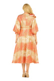Giovanna D1679 orange brocade dress