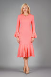 Giovanna D1680 hot pink scuba dress