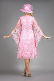 Giovanna D1684 pink lace dress