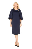 Giovanna D1695 navy blue dress
