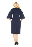 Giovanna D1695 navy blue scuba dress