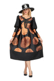 Giovanna D1697 black print dress