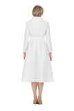Giovanna D1699 white midi dress