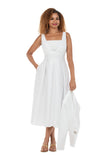 Giovanna D1708 white shantung dress