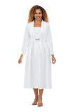 Giovanna D1708 white jacket dress