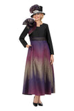 Giovanna D1713 black ombre maxi dress