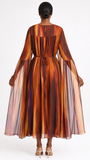Giovanna D1718 chiffon cape dress