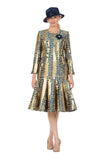 Giovanna D1720 gold midi dress