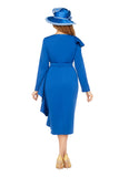 Giovanna 2420 royal blue scuba dress