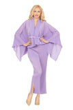 Giovanna 2435 lilac pleated pant set