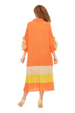 Giovanna 2439 orange maxi dress