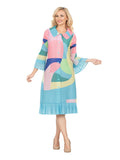 Giovanna DP2446 turquoise blue dress