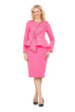 Giovanna DP2451 fuchsia pink peplum dress
