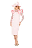 Giovanna DP2452 baby pink scuba dress