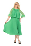Giovanna 2456 kelly green chiffon dress