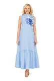 Giovanna DP2457 blue maxi dress