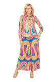 Giovanna DP2459 multi colored print pant set
