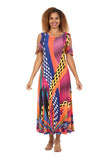 Giovanna DP2460 print maxi dress