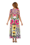Giovanna DP2460 sunflower print dress