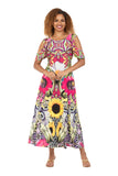Giovanna DP2460 sunflower maxi dress