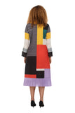 Giovanna DP2462 multi colored pleated dress