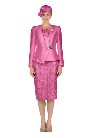 Giovanna G1152 violet skirt suit