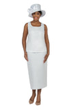 Giovanna 1164 white skirt suit