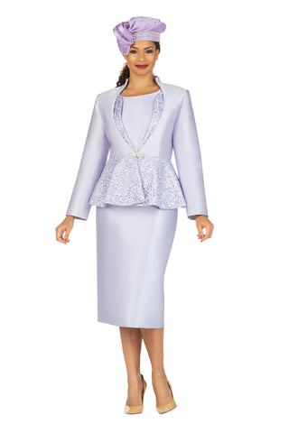 Giovanna G1168 lilac skirt suit