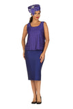 Giovanna G1180 purple skirt suit