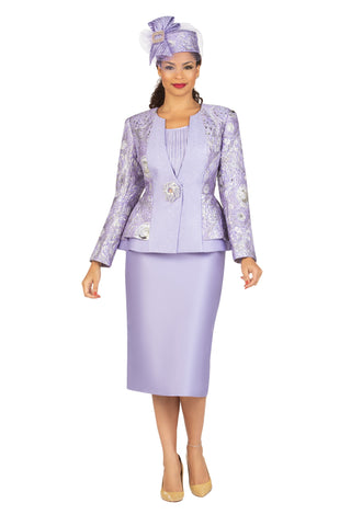 Giovanna G1181 brocade skirt suit