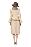 Giovanna G1203 champagne skirt suit